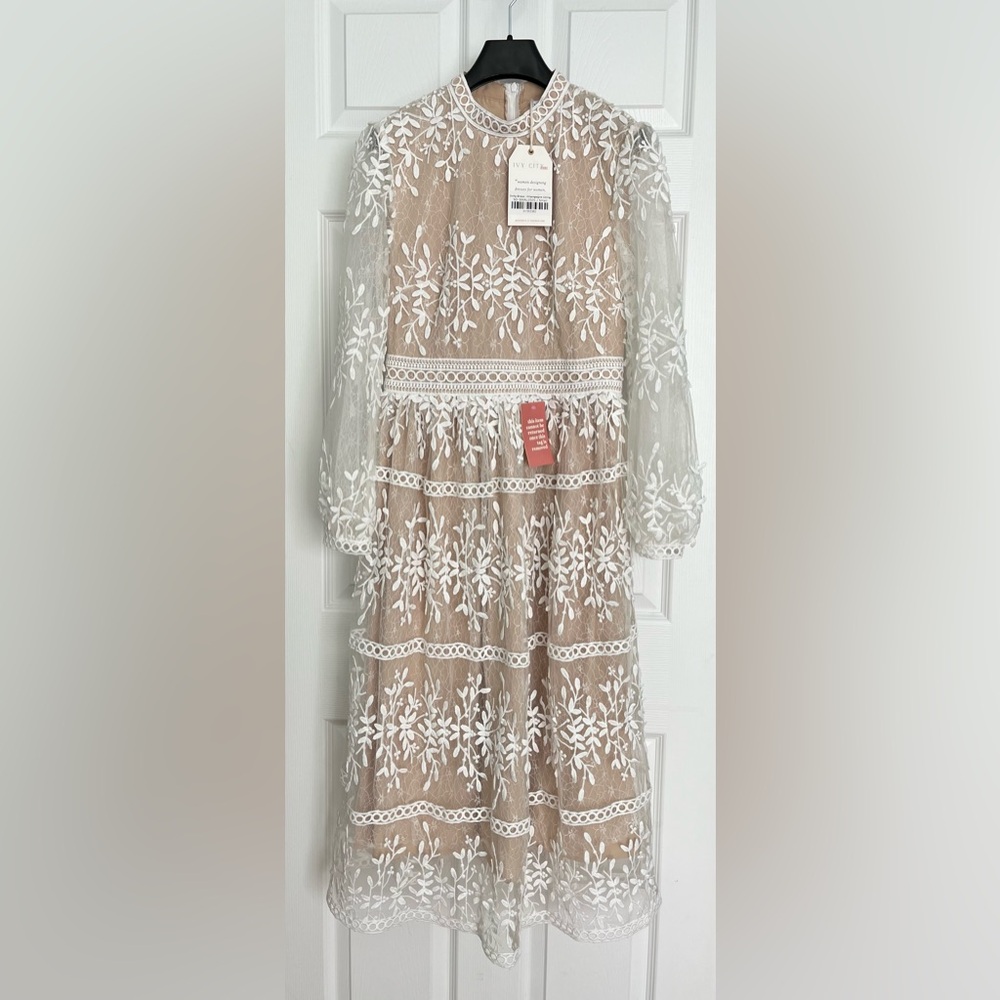 Ivy City Co., Sicily dress with champagne color lining, size S